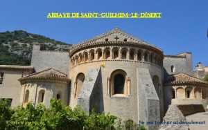abbaye de saintGuilhemledsert Prsent par Nicole Ne pas