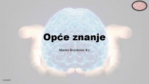 Ope znanje Marko Brankovi 8 c 4 12