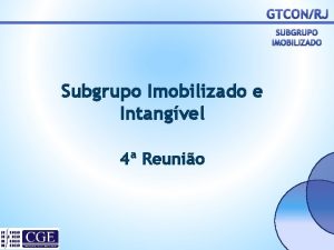 Subgrupo Imobilizado e Intangvel 4 Reunio Pauta 1