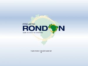 Projeto Rondon Operao Itapemirim ES Cooperativismo Associativismo e