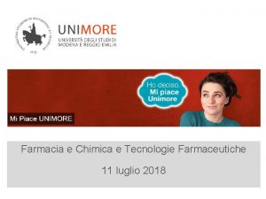 CTF Farmacia e Chimica e Tecnologie Farmaceutiche 11