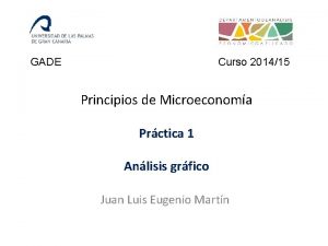 GADE Curso 201415 Principios de Microeconoma Prctica 1