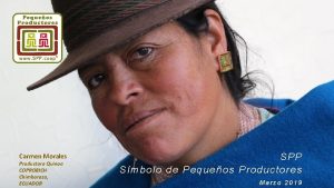 Carmen Morales Productora Quinoa COPROBICH Chimborazo ECUADOR SPP