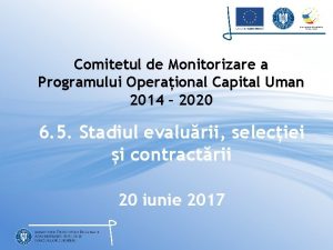 Comitetul de Monitorizare a Programului Operaional Capital Uman