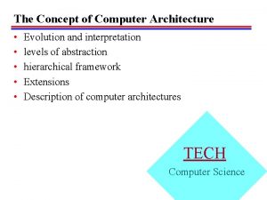The Concept of Computer Architecture Evolution and interpretation