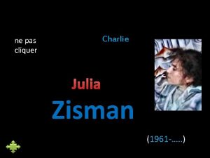 Charlie ne pas cliquer Julia Zisman 1961 Julia