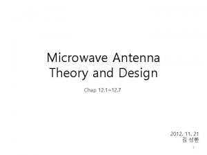 Microwave Antenna Theory and Design Chap 12 112