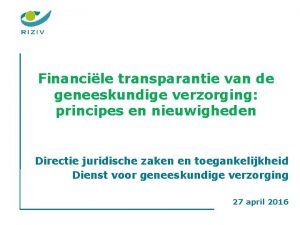 Financile transparantie van de geneeskundige verzorging principes en