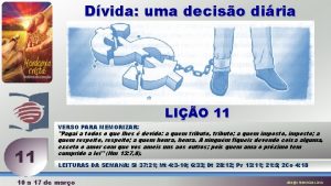 Dvida uma deciso diria LIO 11 VERSO PARA