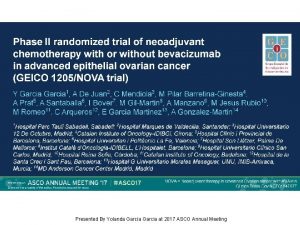 Phase II randomized trial of neoadjuvant chemotherapy with