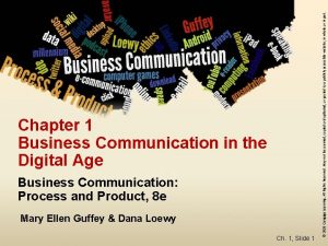 Business Communication Process and Product 8 e Mary