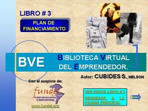 LIBRO 3 PLAN DE FINANCIAMIENTO BVE BIBLIOTECA VIRTUAL