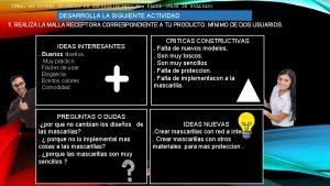 TEMA MI PRIMER PROYECTO DE EMPRENDIMIENTO 5 ta