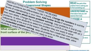 INST Problem Solving RUC Thes T N e