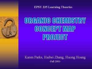 EPSY 335 Learning Theories Karen Parks Haibei Zhang