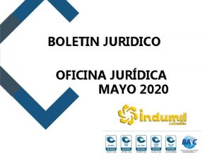 BOLETIN JURIDICO OFICINA JURDICA MAYO 2020 LA OFICINA