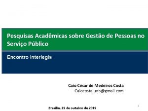 Pesquisas Acadmicas sobre Gesto de Pessoas no Servio