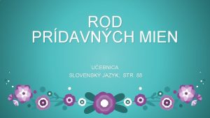 ROD PRDAVNCH MIEN UEBNICA SLOVENSK JAZYK STR 88