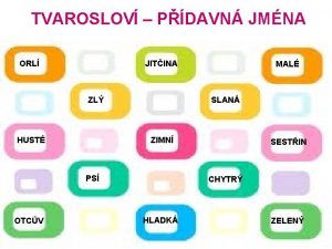 TVAROSLOV PDAVN JMNA ORL JITINA ZL HUST SLAN