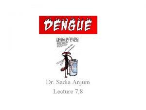 Dr Sadia Anjum Lecture 7 8 Dengue Viruses