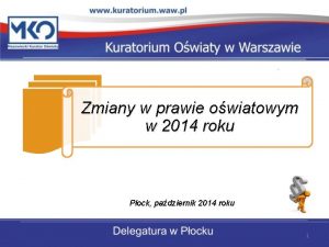 Zmiany w prawie owiatowym w 2014 roku Pock