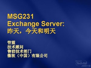 Exchange Microsoft Exchange Server 2003 ExchangeExchange 12 Microsoft