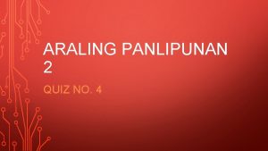 ARALING PANLIPUNAN 2 QUIZ NO 4 ANALOGY PUNAN