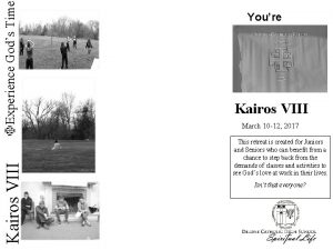 Experience Gods Time Kairos VIII Youre Invited Kairos