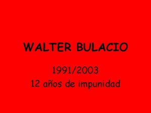 WALTER BULACIO 19912003 12 aos de impunidad COMISARIO