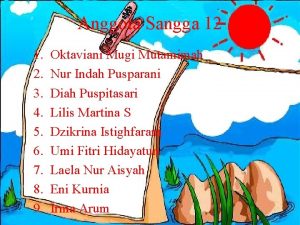 Anggota Sangga 12 1 2 3 4 5