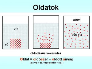 Oldatok oldat vz ss vz s olddselkevereds Oldat