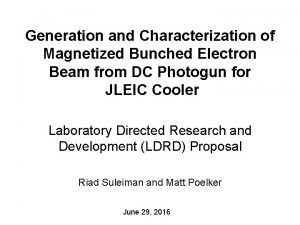 Generation and Characterization of Magnetized Bunched Electron Beam