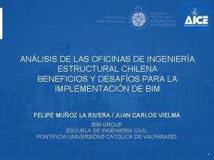 ANLISIS DE LAS OFICINAS DE INGENIERA ESTRUCTURAL CHILENA