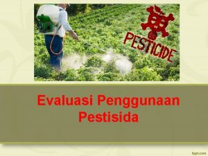 Evaluasi Penggunaan Pestisida Peran Pemerintah Pemerintah Daerah Swasta