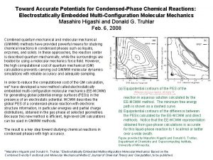 Toward Accurate Potentials for CondensedPhase Chemical Reactions Electrostatically