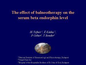 The effect of balneotherapy on the serum beta