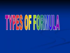 EMPIRICAL FORMULA lowest whole number ratio of the
