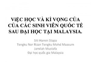 ViC HC V K VNG CA CC SINH