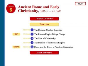 Ancient Rome and Early Christianity 500 B C