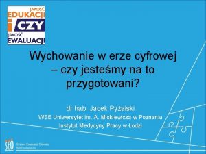 Wychowanie w erze cyfrowej czy jestemy na to