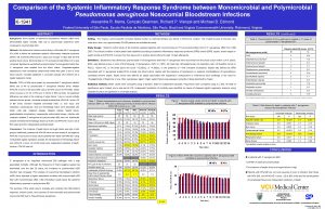 Comparison of the Systemic Inflammatory Response Syndrome between