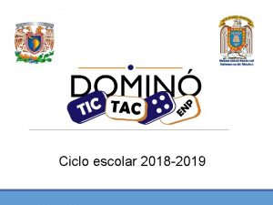 Ciclo escolar 2018 2019 Programa Domin TICTAC Coordinadores