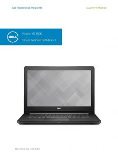 Dell recommends Windows Vostro 15 3000 Secure business