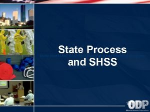 State Process and SHSS State Homeland Security Assessment