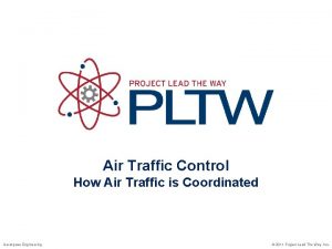Air Traffic Control How Air Traffic is Coordinated Air Traffic Control How Air Traffic is Coordinated