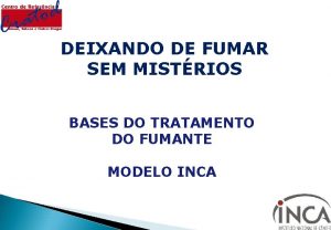 DEIXANDO DE FUMAR SEM MISTRIOS BASES DO TRATAMENTO