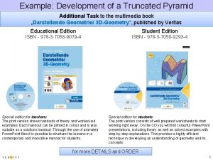Example Development of a Truncated Pyramid Additional Task