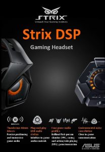 Strix DSP Gaming Headset Thunderous 60 mm drivers