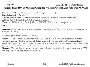 July 2017 doc IEEE 802 15 17 0377