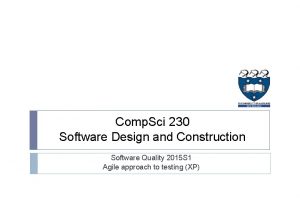 Comp Sci 230 Software Design and Construction Software